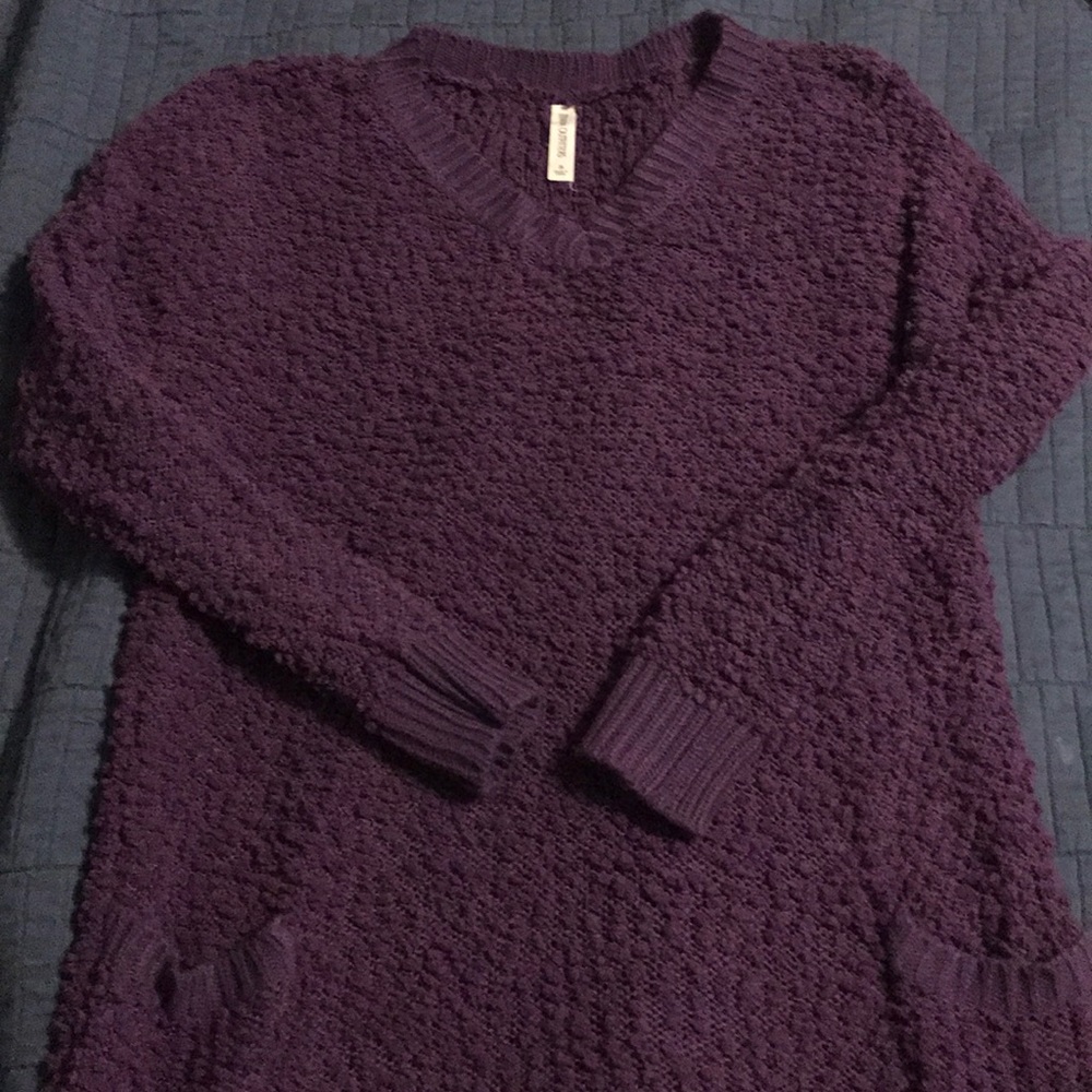 Zenana Outfitters purple sweater dress